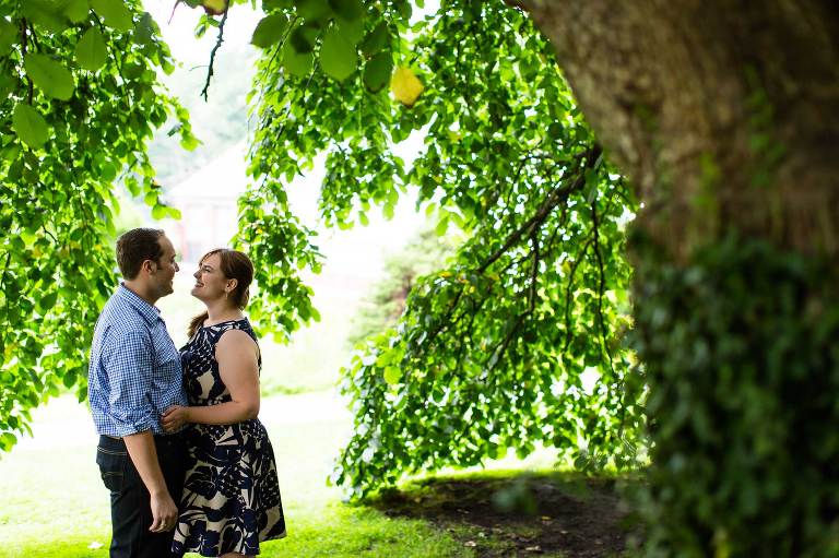 smith college engagement photo