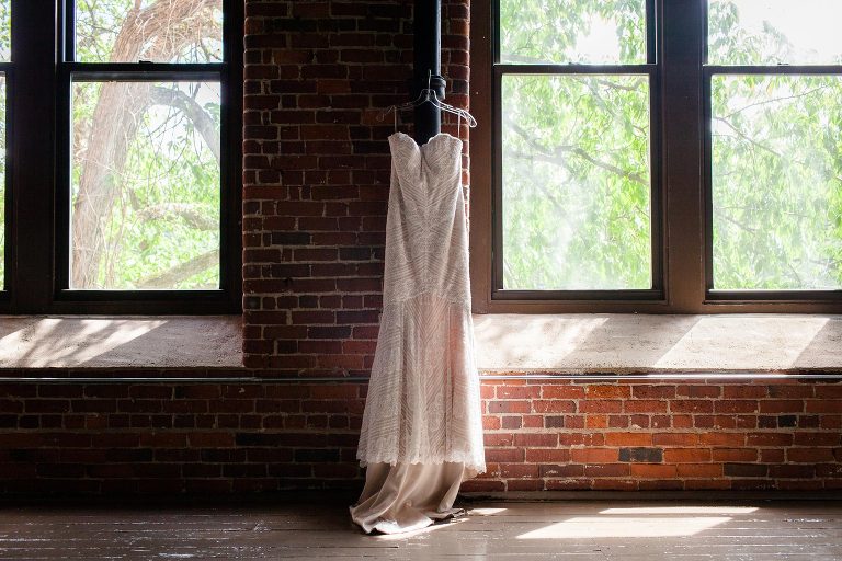 wedding dress at rivermill