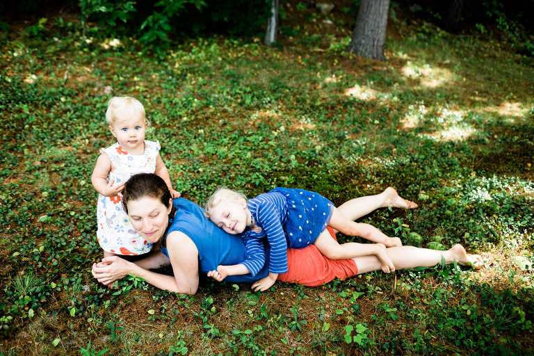 Mom and two daughters